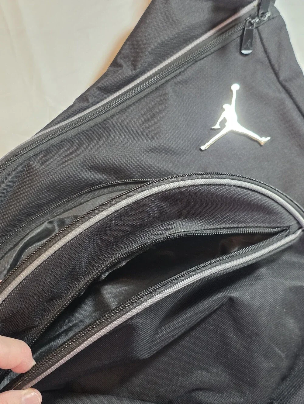 Nike Air Jordan Jumpman Sling Backpack Crossbody Bag Black Like New